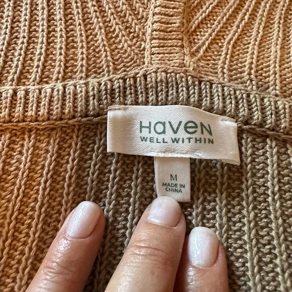 J Jill’s Haven - Linen/Cotton pullover hoodie sweater chic - Picture 2 of 5